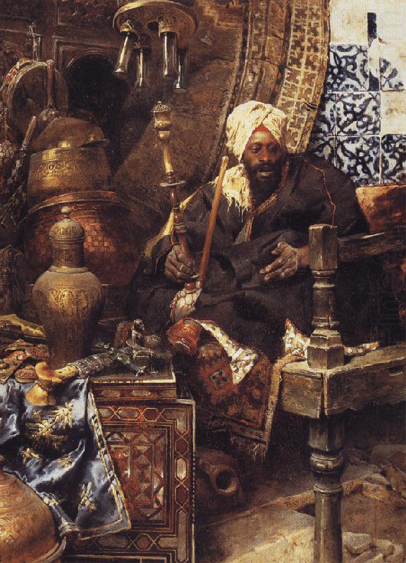 Charles Bargue Arab Dealer Among His Antiques. china oil painting image
